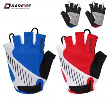 DAREVIE MTB Cycling Gloves Half Finger Taiwan Fabric Gel Padded Shockproof Cycling Glove Bike Gloves Breathable Quick Dry Cool