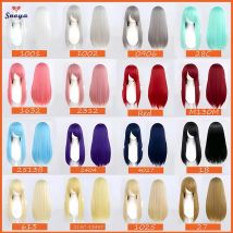 Snoya 60 cm synthetische flauschige Maisdauer-Cosplay-Perücke rot rosa lila grün blau Anime-Party lange Perücke für Frauen