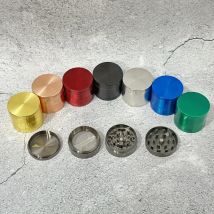 1,6 zoll Farbe Metall Kräuter Mühle Mörtel 4-Schichten Gras Zigarre Tabak Vanille Knospe Mühle Rauchen Stößel zigarette Werkzeug