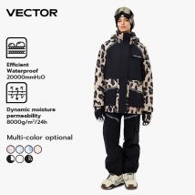 VECTOR marka mężczyźni kobiety kurtka narciarska zimowa ciepła wiatroszczelna wodoodporna kombinezon narciarski Outdoor Sports płaszcz snowboardowy łączenie podwójnej płyty