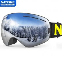 NATFIRE Gogle narciarskie Podwójna warstwa Anti-fog UV400 Snowboard Gogle narciarskie Okulary do skuterów śnieżnych Okulary Outdoor Sport Narciarstwo Googles