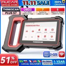 THINKSCAN PLUS-herramientas de diagnóstico OBD2 para coche, escáner automático con lector de código de reinicio, ABS, SRS, ECM, TCM, BCM, IC, AC, S4/S6/S7