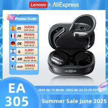 Original Lenovo XT80 LP75 EA305 TWS Wireless Bluetooth V5.4 Touch Headset Long Endurance Game