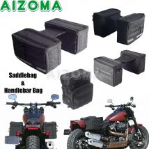 Motorrad taschen wasserdichte vordere Lenker Aufbewahrung tasche Kunden spezifische Sattel taschen für Harley Sportster XL Dyna Softail Seitens attel taschen