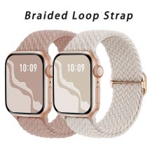 Cinturino ad anello intrecciato per Apple watch Ultra Band 49mm 44mm 40mm 45mm 41mm 42mm 38mm