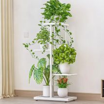 Supporto per piante a 4 livelli per interni, portavasi per fiori a più livelli, scaffale per piante, scaffale per soggiorno, giardino, balcone, camera da letto