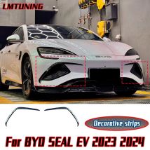 Für BYD SEAL EV 2023 2024, Auto-helle schwarze Abdeckung, Spoiler, dekorative Streifen für die vordere und hintere Stoßstange, Lufteinlässe, Zubehör