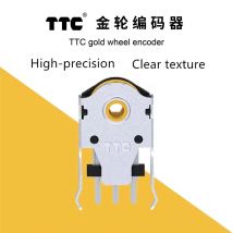 Encoder TTC 7/8/9/10/11/12/13/14/15/16mm Encoder ruota d'oro con scorrimento mouse rotante con foro da 1,74 mm, forza 20-40 g per mouse PC