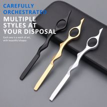 Professional 2-in-1 Hair Scissors Set for Hairdressers Razor Edge Haircut Thinning Shears Barber Hairdressing Styling Tools