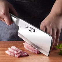 Ganzstahl-Knochenschneider – Scharfes, hochwertiges Küchenmesser – Ein Metallmesser, das kommerzielle Metzger große Knochen schneiden kann