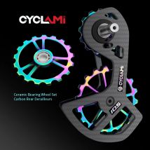 CYCLAMI Deragliatori Posteriori In Carbonio UT R8000 105 R7000 5800 6800 Bicicletta Cuscinetto In Ceramica Ruota Set 13T 18T Per SHIMANO Ultegra DURA