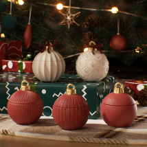 Forma Silikonowa Jesmonit Beton Świeca w Słoiczku Twinkle Bauble 4 oz Forma do Napełniania Świec Dekoracja Świąteczna Domu