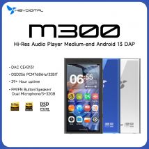 HiBy Digital M300 Android 13 Odtwarzacz muzyczny MP3 HiFi Audio Bluetooth WiFi USB DAC DSD Radio FM