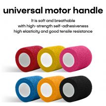 6PCS Colorful Tattoo Grip Bandage POSEIDON High Quality Waterproof Self Adhesive Tattoo Accessories Soft Cotton Tattoo Supplies