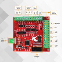 Scheda Breakout CNC USB MACH3 100Khz 4 Axis Interface Drive Motion Controller Flying Carving Card scheda madre della macchina per incidere