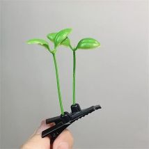 Cute Artifacts Funny Little Bean Sprouts With Grass Growing On Their Heads Sprouting Grass Hair Clips Cute Bean Sprout Clips