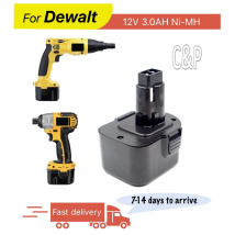 C&P Per Dewalt 12V Batteria Spille 3.0AH Ni-MH Strumenti adatti 152250-27 397745-01 DC9071 DE9037 DE9071 DE9092 DE9074 DE9075 DW9071