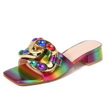 Hausschuhe Damen Sommermode Damen Plus Größe 36-42 Schuhe für Damen Slip on Bequeme Strandsandalen Lässige rutschfeste Slipper