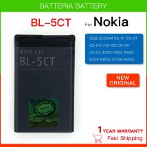 Batteria ricaricabile 1050mAh 3.7V BL-5CT BL 5CT BL5CT Batteria per Nokia 5220XM/6303C/6730C/C3-01 C5-00/C5-02 C6-01 3720 batteria