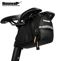 Rhinowalk Borsa da sella piccola per bici riflettente a prova di spruzzi con riflettente può appendere fanale posteriore ciclismo per kit di attrezzi per bicicletta da strada Mtb