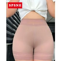 Fajas Colombianas High-Waist Hip Lift Kunststoffhose Bauchkontrolle Spitze Nahtlose Hip Lift Shorts Shapewear
