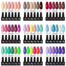 MTSSII 6Pcs Gel Nail Polish Set for Nails Nude Pink Red Green Soak Off UV Gel LED Nail Art Varnish Kit for Manicure All Season