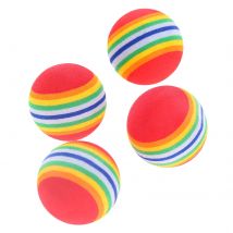10Pcs 38mm Weiche Golf Schaukel Praxis Schaum Bälle Schwamm Praxis Regenbogen Kugeln Nette Kleine Pet EVA Spielzeug Im Freien golf Training Bälle