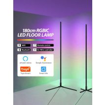 Tuya RGBIC LED Floor Lamp 180CM Smart Smart APP Remote Control Nordic Mood Light Aesthetic Room Decoration Stand Floor Light