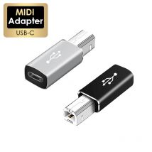 USB C auf USB B 2.0 für MIDI-Controller Datenübertragung Stecker auf Buchse Typ C auf B-Adapter für HP/Epson/Canon Druckerscanner