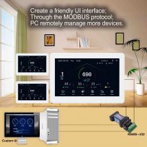 7-Zoll-Hausluftqualität, CO2, PM2,5 und VOC-Sensor für WIFI-Innentemperatur-Feuchtigkeitserkennung und -anpassung des EC/AC-Lüfters, AC-Ventil