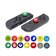 2 pezzi morbido silicone simpatico cartone animato pollice stick grip cap per interruttore Oled Joy Con controller NS Lite protezione della copertura del joystick