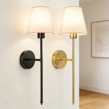 Nordic Led Vintage Wand Lampe Innen Beleuchtung Leuchte Mit Stoff Lampenschirm Für Wohnzimmer Korridore Schlafzimmer Nachttische Hotel