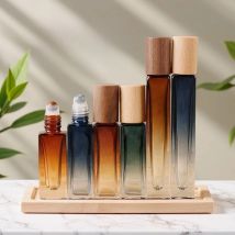 5 ml 10 ml dicke Glas-Parfüm-Sprühflasche, Sprühgerät, Zerstäuber, Reise, nachfüllbar, quadratisch, Roll-on-Flaschen, leere Flasche für ätherische Öle