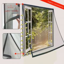Anpassbares graues neues Moskito-Bildschirmfenster, Magnetstreifen, starkes Sommer-Bildschirmfenster, Haushalt, einfaches, unsichtbares Bildschirmfenster