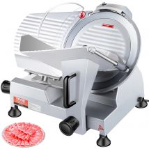 SucceBuy Affettatrice per carne commerciale Affettatrice elettrica per alimenti Deli Affettatrice elettrica per alimenti con lama in acciaio al carbonio da 10 pollici 350-400 giri/min Affettatrice per