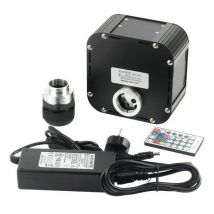 DMX512 RGBW 50W Twinkle Wheel LED Fiber Optic Engine Light machine Remote control PMMA plastic cable Star Car ceiling DIY decor