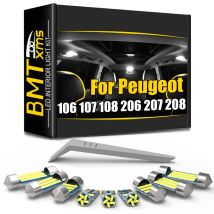 BMTxms LED Luce Interna Per Peugeot 106 107 108 206 207 208 301 306 307 308 406 407 408 508 607 806 807 Hatch Berlina SW CC MPV
