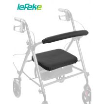 Lefeke Rollator Walker Sitz- und Rückenlehnenbezüge, waschbares, wasserdichtes Walker-Sitzpolster, verstellbares Walker-Kissen