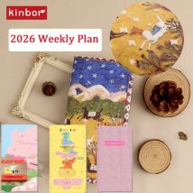 Kinbor 2026 Wochenplan-Handbücher, 72 g, Papierplan, Selbstdisziplin, Planificador CIA Cuadernos, tägliches Notizbuch, Papelería Geschenke
