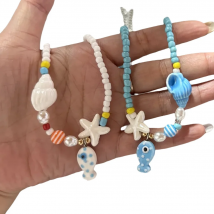 Bohemian Colorful Necklace For Women Girls Adjustable Beaded Neck Chain Unique Fashion Accessory Jewelry Gift