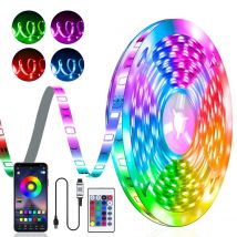 Taśmy LED RGB, 5V 1M-30M, 16 milionów kolorów, RGB, synchronizacja muzyki, zmiana kolorów na imprezę w domu