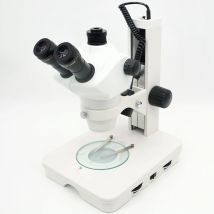 FYSCOPE 8X-50X Track Stehen Stereo Zoom Parfocal Trinocular Mikroskop Top & Bottom Led-leuchten