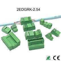 2,54mm 2EDGRK 15EDGKP 2P/3P/4P/5P/6P/8P/12P-16PIN Weiblich Männlich Lötfreie Docking Typ PCB Stecker Draht Terminal Block Stecker