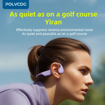 POLVCDG Auricolari Bluetooth a conduzione ossea 32 GB Sport all'aria aperta Auricolari da corsa Bluetooth 5.4 Auricolari da ciclismo X1