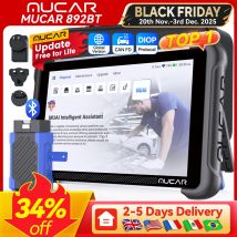 MUCAR 892BT Car OBD2 Diagnostic Tool All System Diagnosis ECU Coding Bi-directional Scanner CANFD DOIP 34 Reset Free