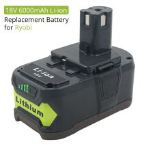 18v 6000mah Li-Ionen-Akku für Ryobi ein schnur loses Elektro werkzeug bpl1820 p108 p109 p106 p105 p104 p103 rb18l50 rb18l40