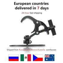 Un paio di ganci luminosi in alluminio LED gancio per luce A testa mobile carico di sicurezza per traliccio per luce da palcoscenico gancio per luce A gancio A molla da 50KG