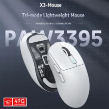Mouse Bluetooth Attack Shark X3/X3PRO, PixArt PAW3395, 26000dpi, Connessione Wireless Tri-Mode 2.4g, Mouse da Gaming Leggero con Macro