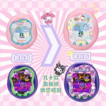SanrioXTamagotchi Hellokitty Uni  Silicone Protective Film Kawaii Sticker Cute Faceplate  Tamagotchi Ornament Protective Gift