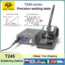 Stacja lutownicza precyzyjna OSS TEAM T245 130W z regulacją temperatury PID, topienie cyny w 3 sekundy do naprawy telefonów komórkowych, narzędzia do lutowania.